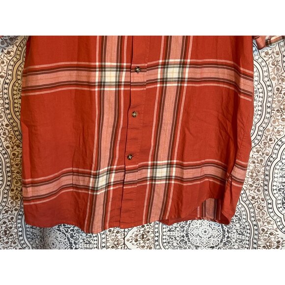 Volcom Mens Classic Fit Plaid Short Sleeve Button-Up Shirt Size M - Picture 6 of 10